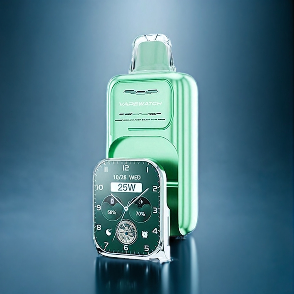 Suomi tukku JNR Vape Watch 30000 Puffs Miami Mint 1000mAh 19mL 5% Type-C