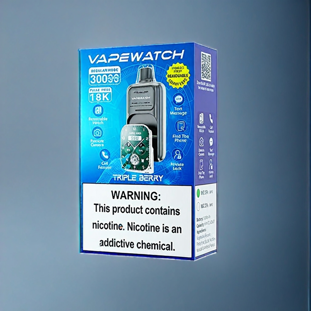 Suomi tukku JNR Vape Watch 30000 Puffs Triple Berry 1000mAh Type-C Quick Charge