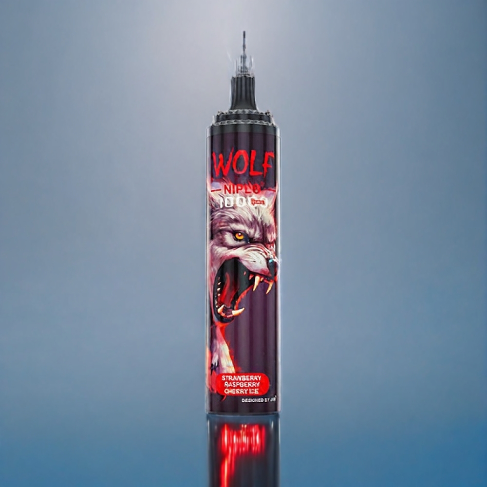 Suomi tukku JNR Wolf 10000 Puffs 1.0 Ohm Mesh 650mAh Type-C Mansikka Vadelma Kirsikka Jää