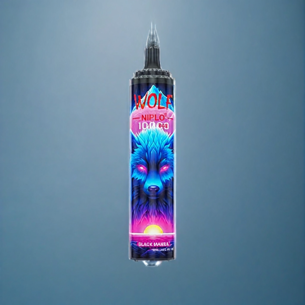 Suomi tukku JNR Wolf 10000 Puffs 20ml 650mAh Type-C Musta Mamba