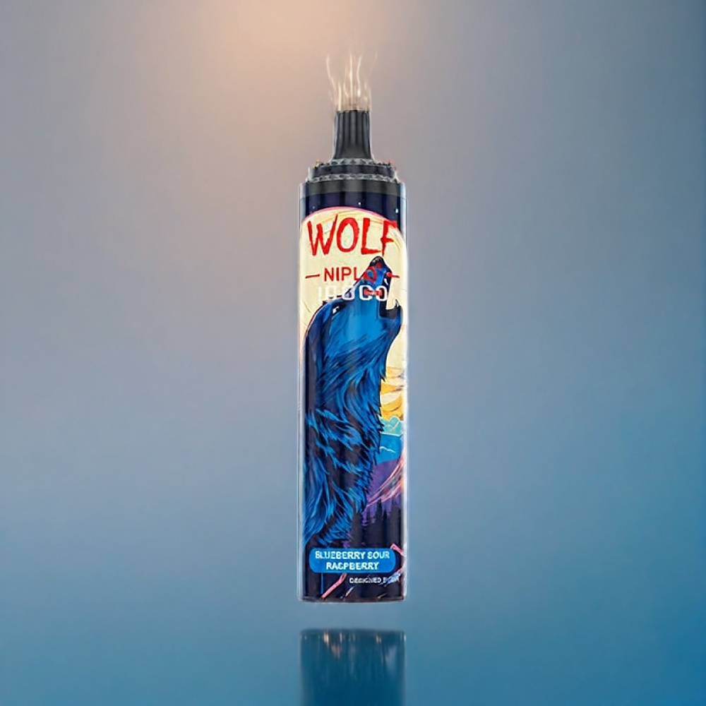 Suomi tukku JNR Wolf 10000 Puffs 20ml 650mAh Type-C Mustikka-Hapanvadelma