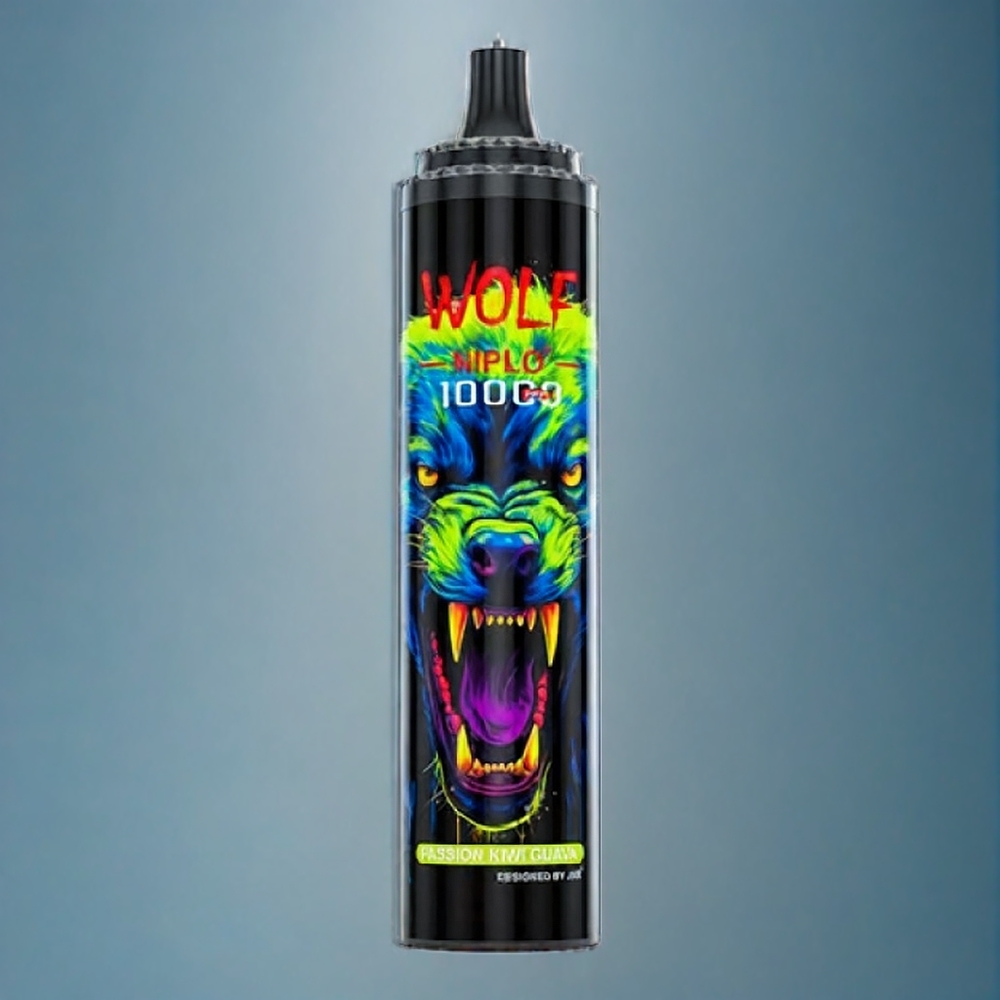 Suomi tukku JNR Wolf 10000 Puffs Vape 1.0 Ohm Mesh Coil 650mAh Type-C Fast Charging - Passiokiwiguaava