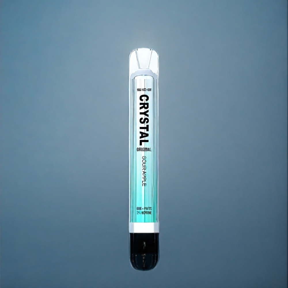 SKE Crystal BAR 600 Suomi Tukku – 500mAh, 600 Puffs, 2.0ml, Sour Apple