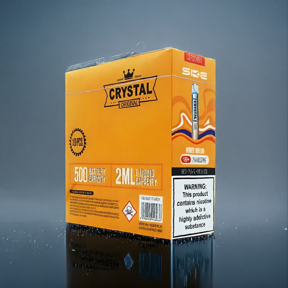 Suomi Tukku SKE Crystal BAR 600 Vape Hunajameloni – 600 Puffs, 500mAh, 2.0ml