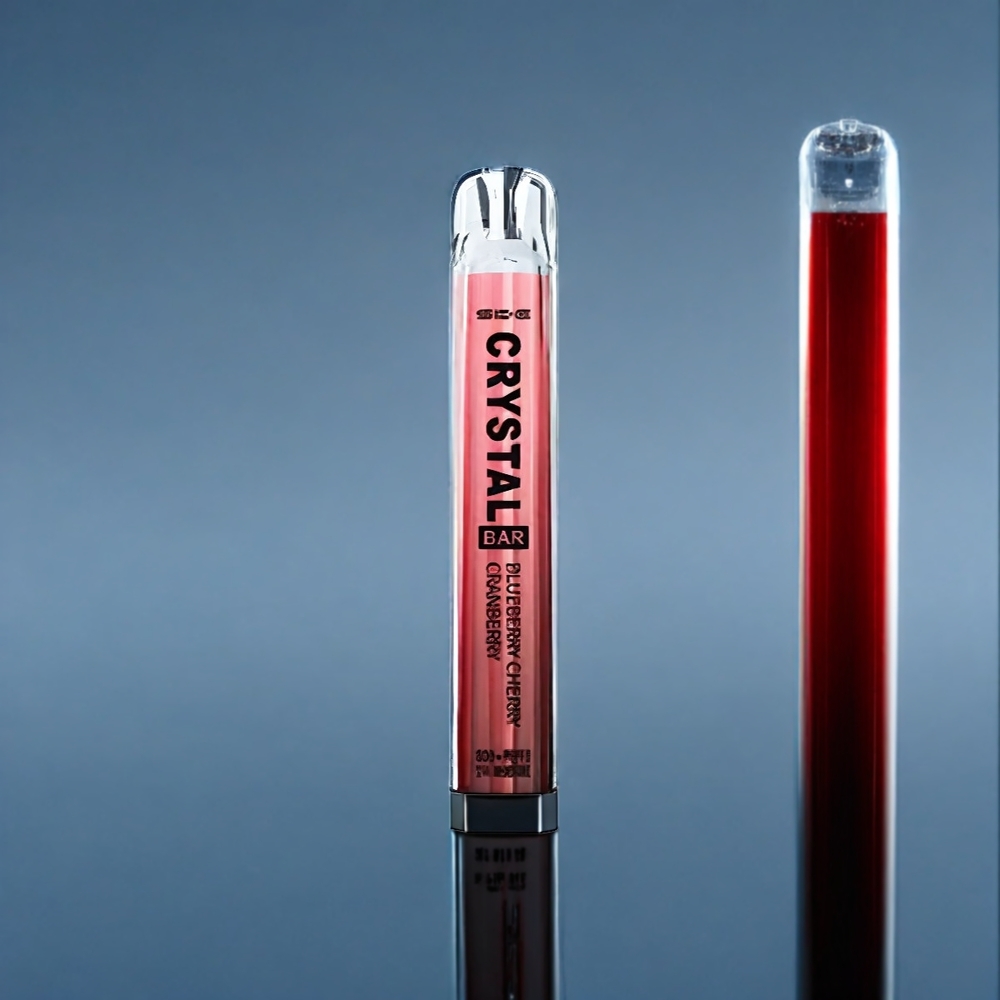 Suomi tukku SKE Crystal BAR 600 0%,2% Nikotiinia 500mAh Mustikka-Karpalo-Vadelma 600 Puffs Mesh Coil