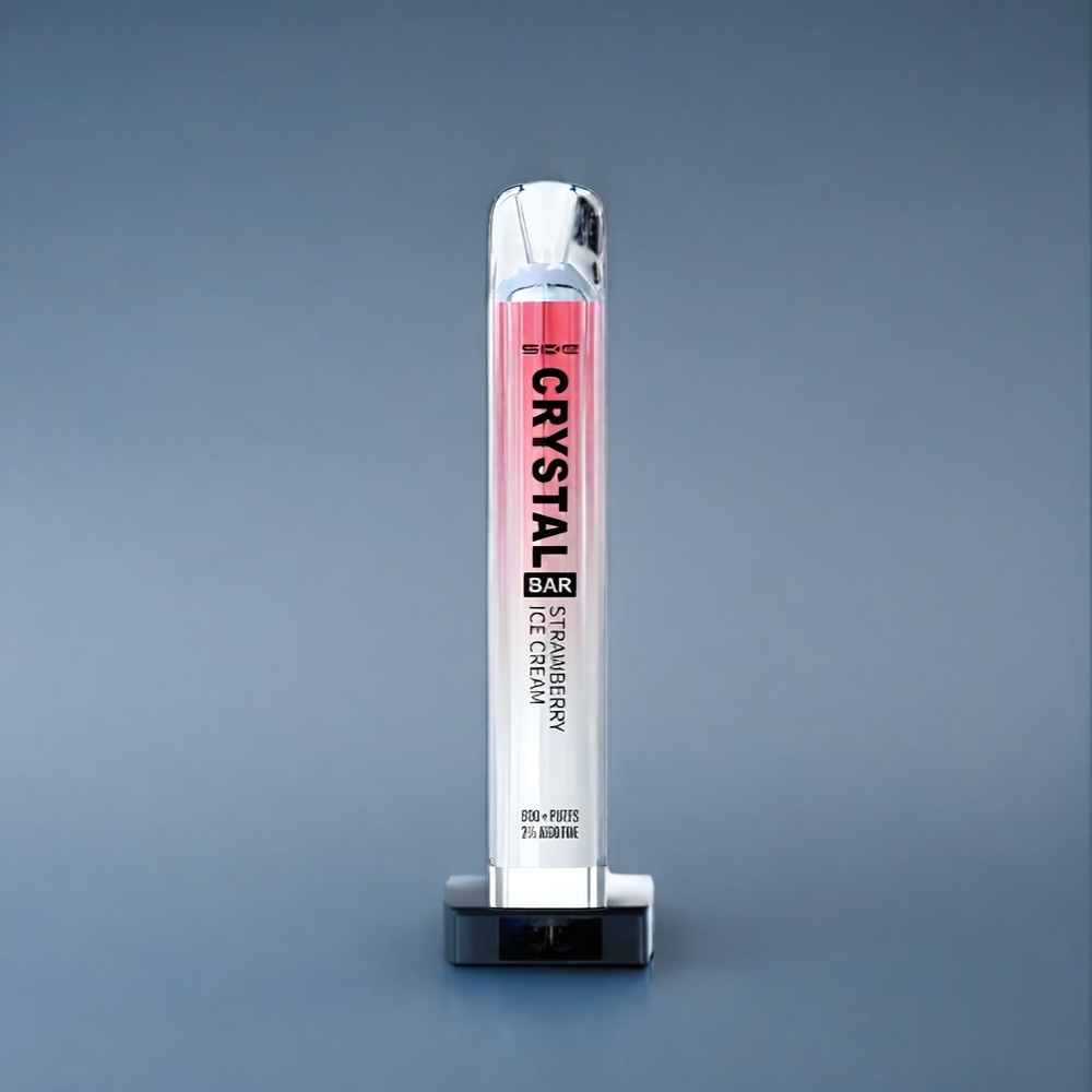 Suomi tukku SKE Crystal BAR 600 2% Nikotiinia 500mAh Mansikkajäätelö Mesh Coil 600 Puffs