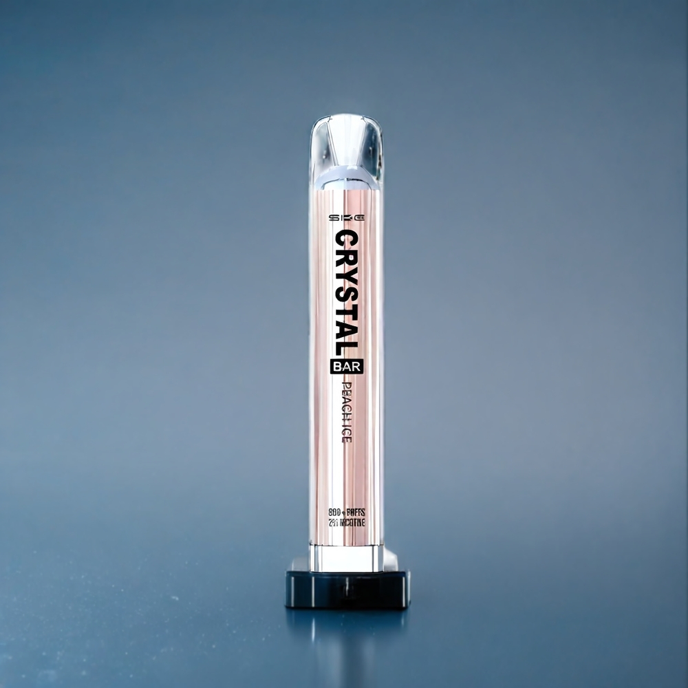 Suomi tukku SKE Crystal BAR 600 500mAh 2.0ml Persikka Jää 600 Puffs Mesh Coil