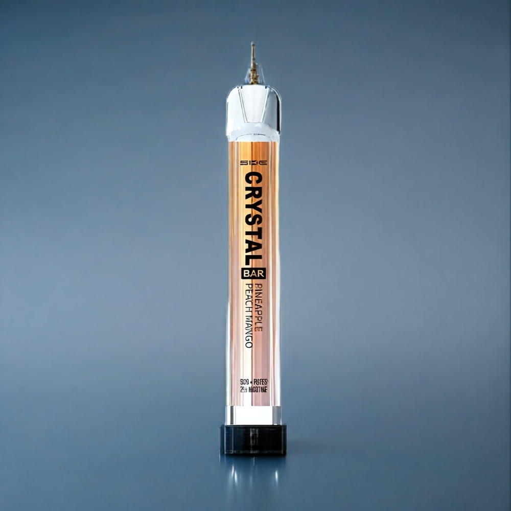 Suomi tukku SKE Crystal BAR 600 500mAh 600 Puffs Ananas Persikka Mango 0% 2% Nikotiini