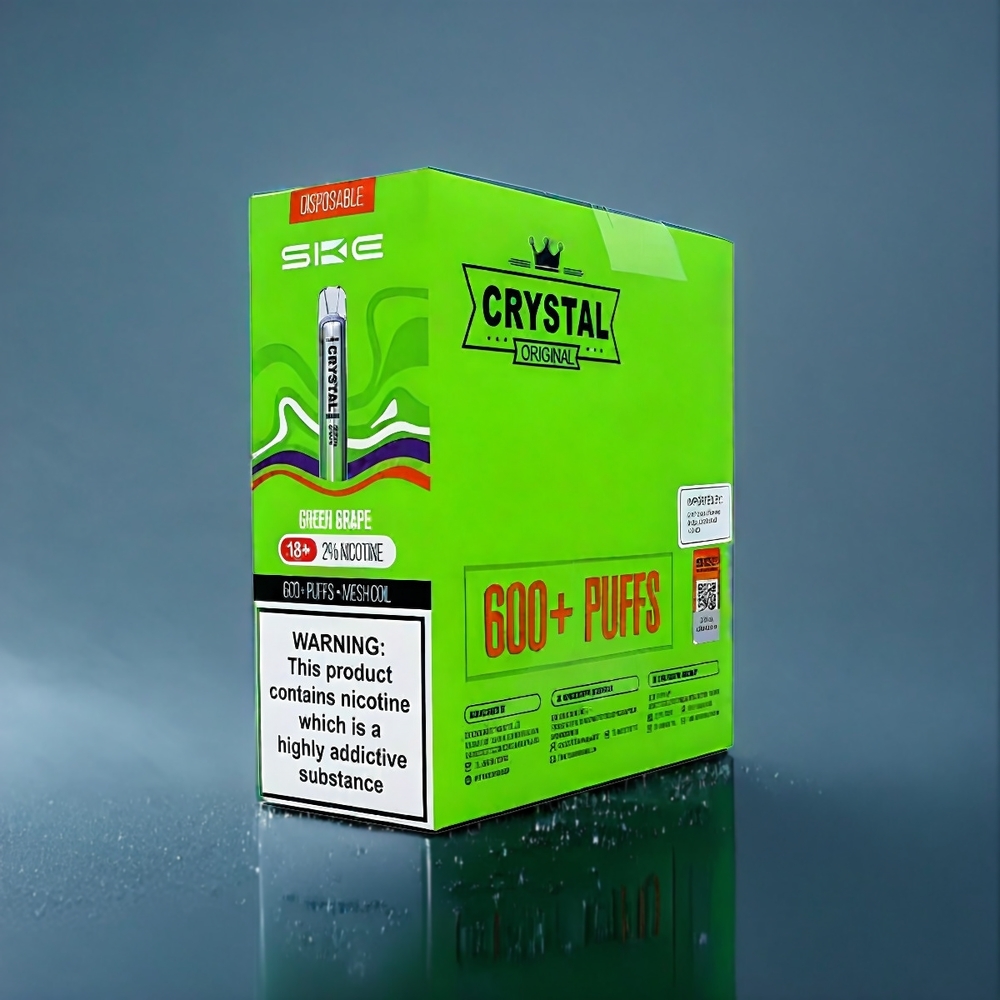 Suomi tukku SKE Crystal BAR 600 Mesh Coil 500mAh Vihreä Viinirypäle