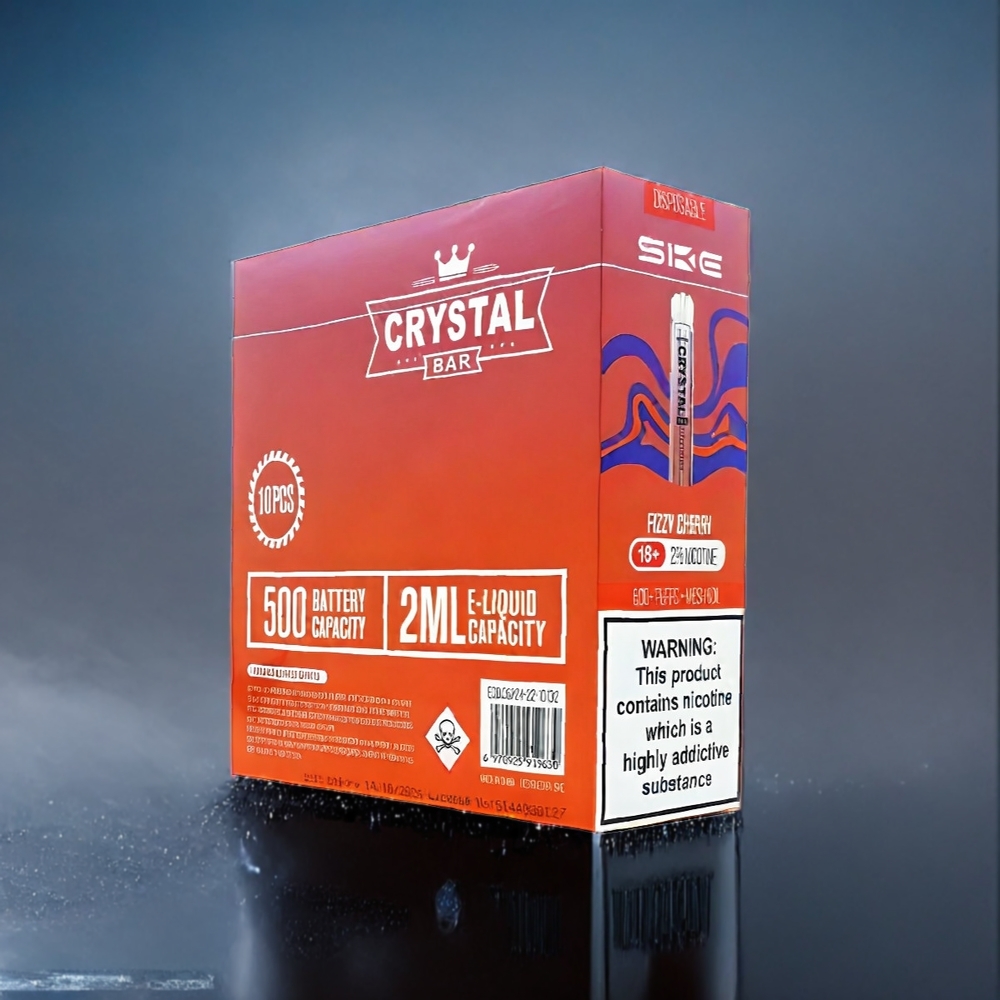 Suomi tukku SKE Crystal BAR 600 Vape 500mAh 2.0ml 600 Puffs 0% 2% Nikotiini Fisu Kirsikka