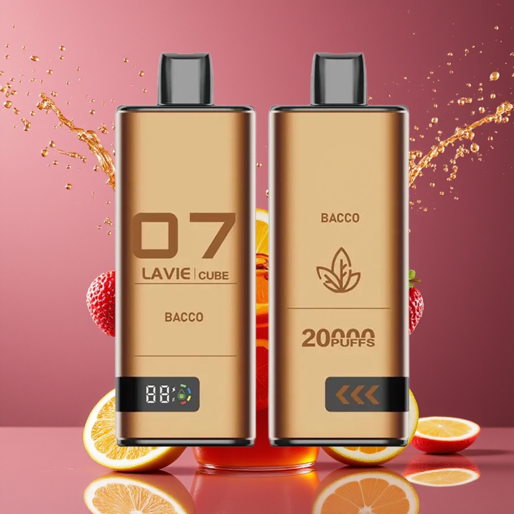 Suomi tukku Lavie Cube 20000 Puffs Disposable Vape Bacco 28ML 5% Salt Nicotine Type C