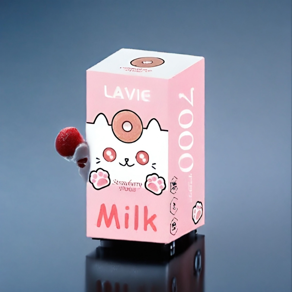 LAVIE Milk 7000 Puffs Suomi Tukku - Mansikkadonitsi - 16ML/600mAh Type-C