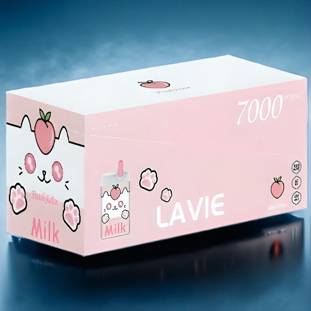 LAVIE Milk Suomi tukku 7000 Puffs 16ML Persikka Mehu Type-C 600mAh