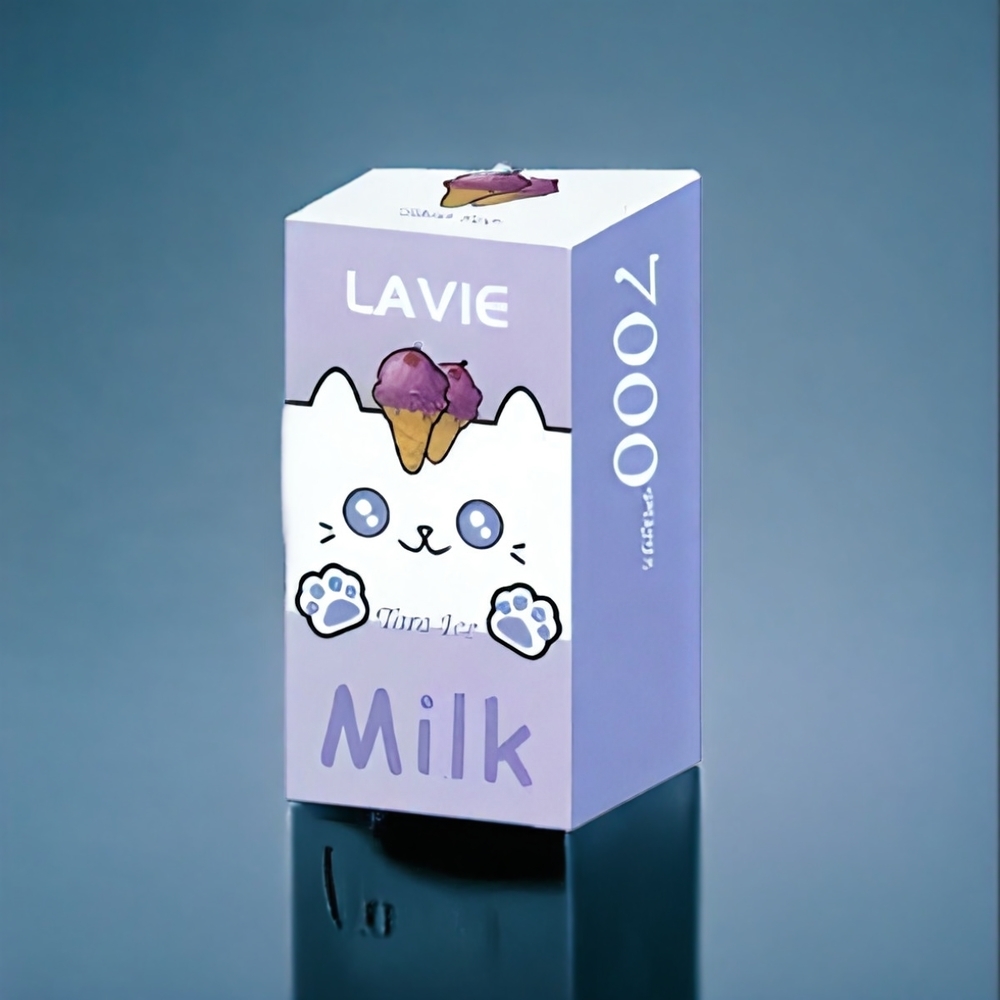 Suomi tukku LAVIE Milk 7000 Puffs 16ML Taro Ice 2%/5% Nikotiinia Type-C Charging