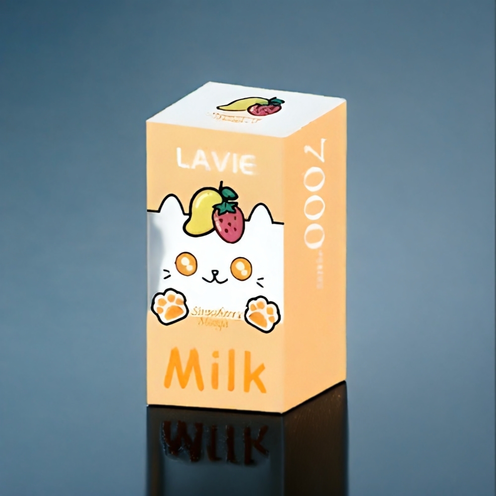 Suomi tukku LAVIE Milk 7000 Puffs Vape Mansikka Mango 16ML 600mAh Type-C