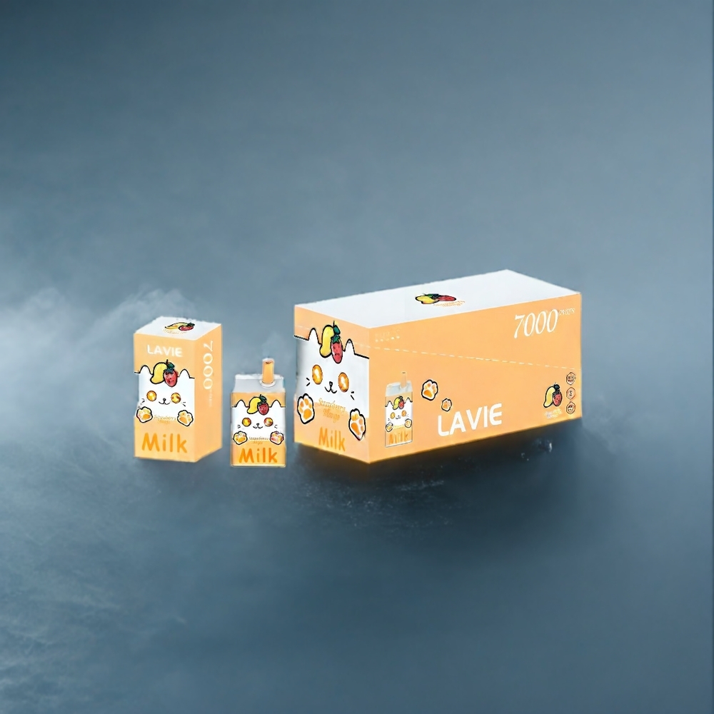 Suomi tukku LAVIE Milk 7000 Puffs Vape Mansikka Mango 16ML 600mAh Type-C