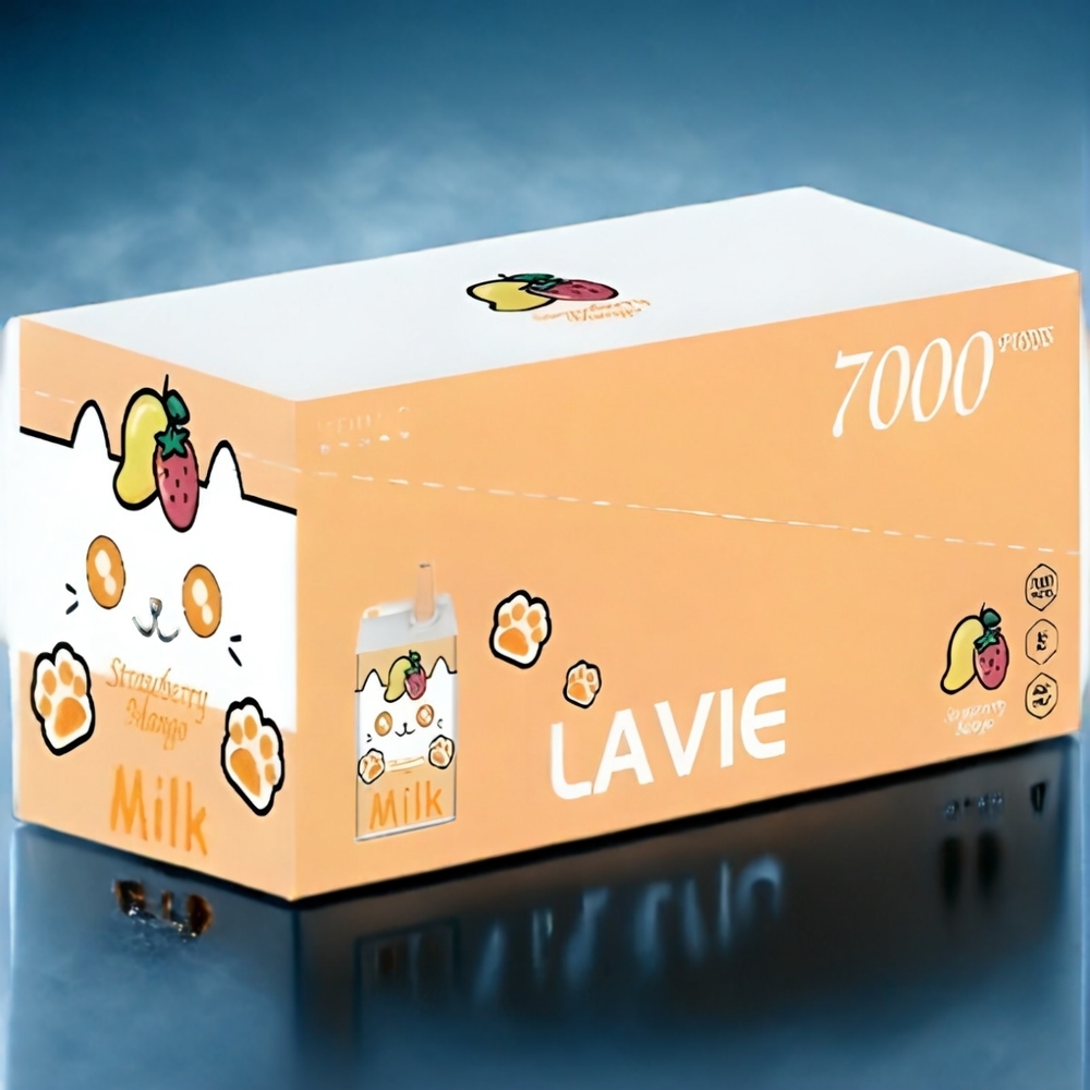 Suomi tukku LAVIE Milk 7000 Puffs Vape Mansikka Mango 16ML 600mAh Type-C