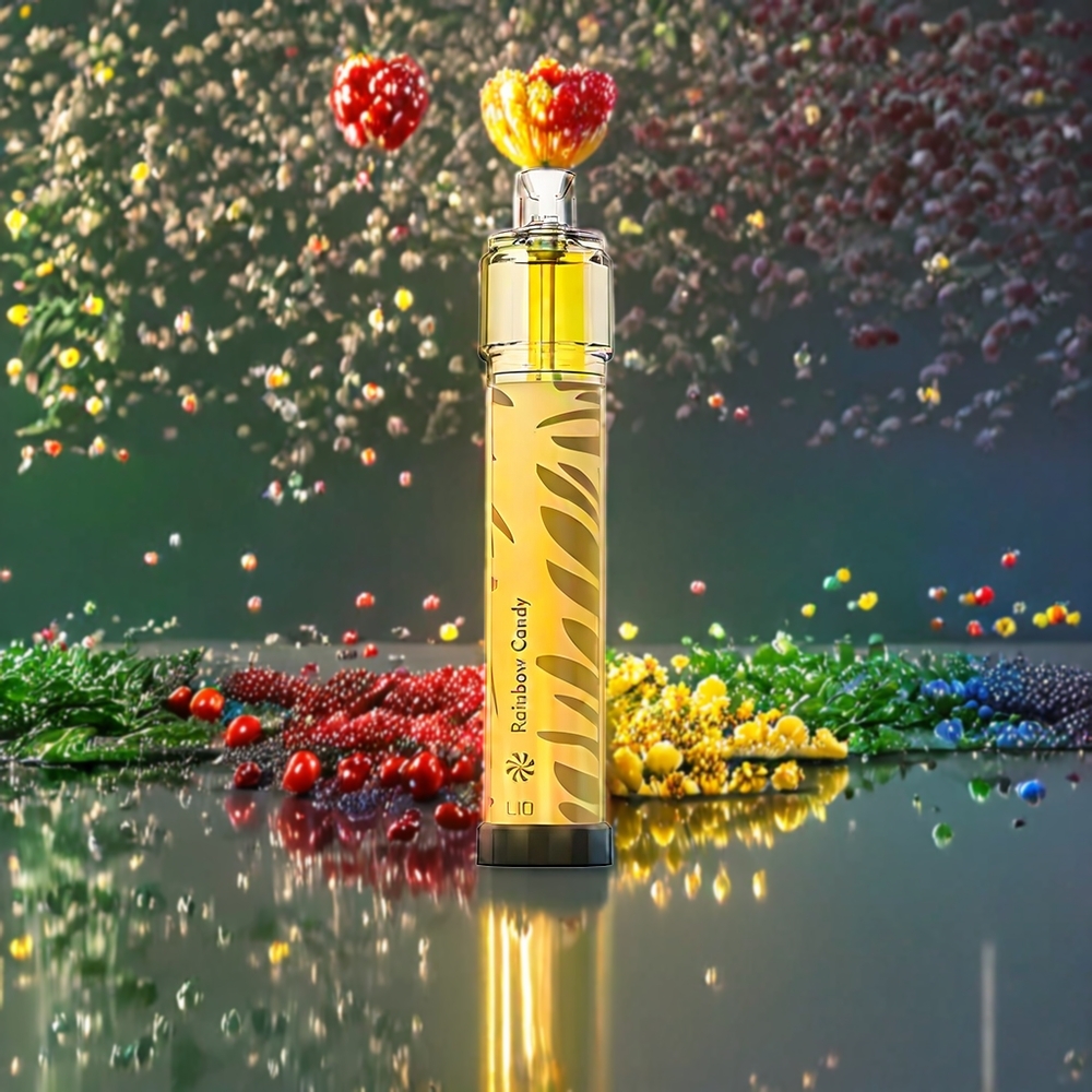 Suomi tukku LIO Bee Lit 2500 Puffs Disposable Vape 6.0ml 5% Rainbow Karkki 1300mAh