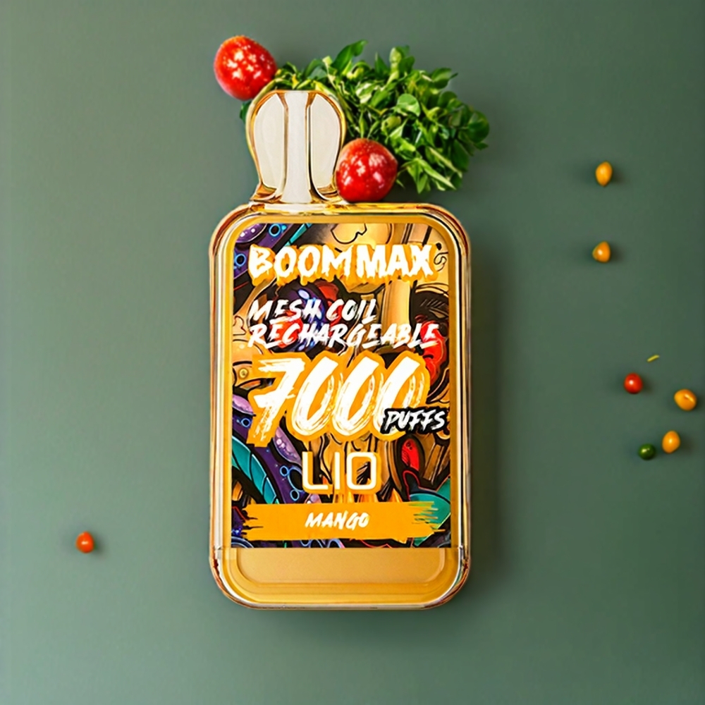 Suomi tukku LIO BOOM MAX 7000 Puffs 15ml 50mg Mango Disposable Vape 650mAh Type-C