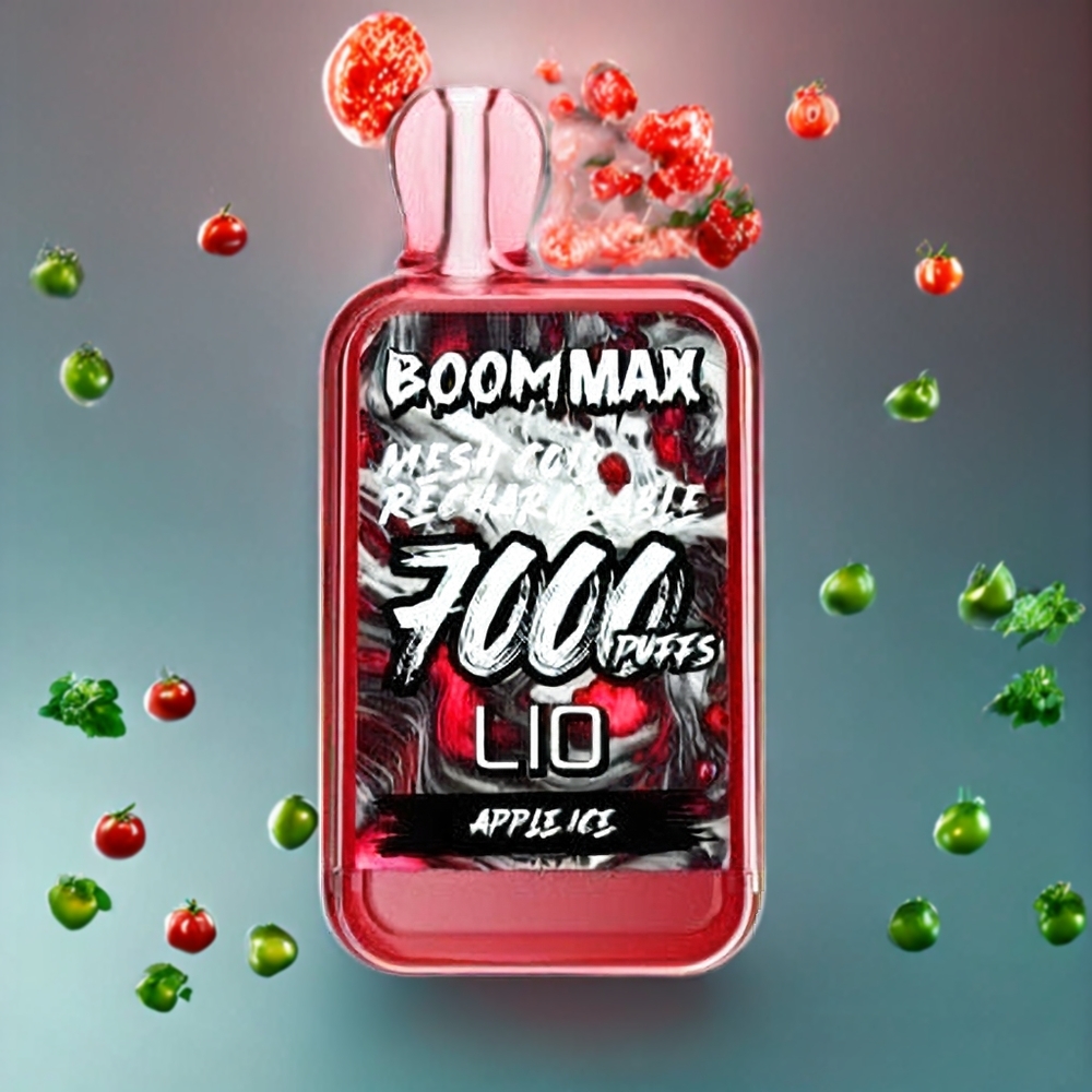 Suomi tukku LIO BOOM MAX 7000 Puffs Disposable Vape 15ml 650mAh Type-C Omena Jää