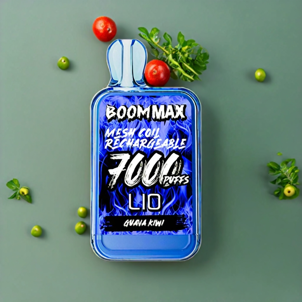Suomi tukku LIO BOOM MAX 7000 Puffs Disposable Vape Guava-Kiivi 15ml 50mg Type-C - 650mAh