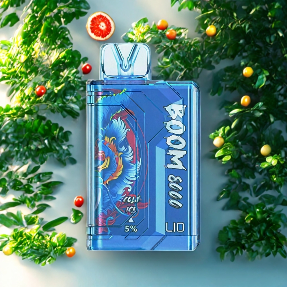 Suomi tukku LIO BOOM PRO 8000 Puffs Disposable Vape 15ml 5% Nikotiini Cola Ice Type-C Lataus 650mAh Mesh Coil