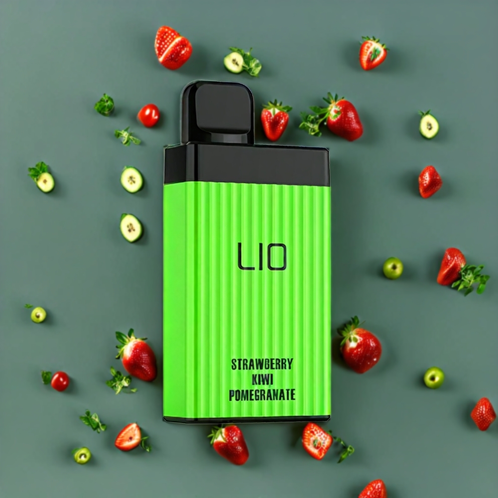 Suomi tukku LIO BOXX 4000 Puffs Disposable Vape Mansikka-Kiivi-Granaatti 650mAh Type-C 10ml