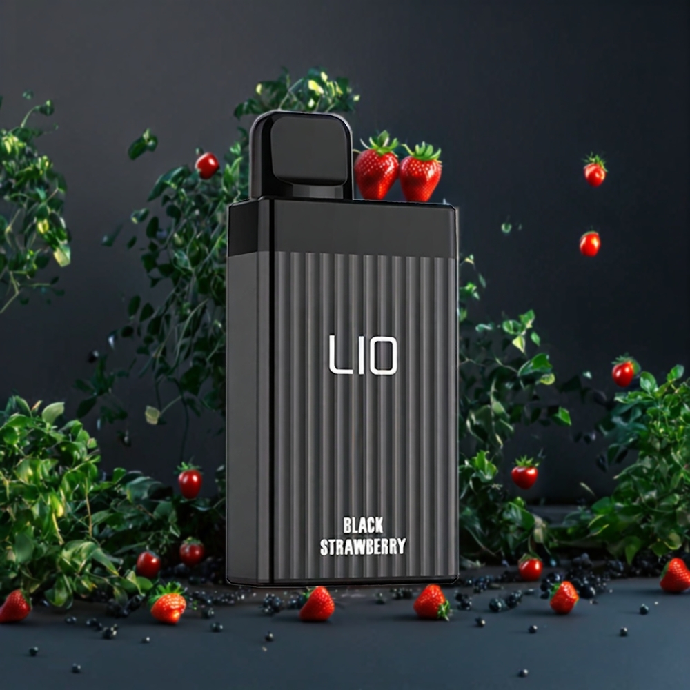 Suomi tukku LIO BOXX 4000 Puffs Disposable Vape Musta Mansikka 10ml 650mAh Type-C