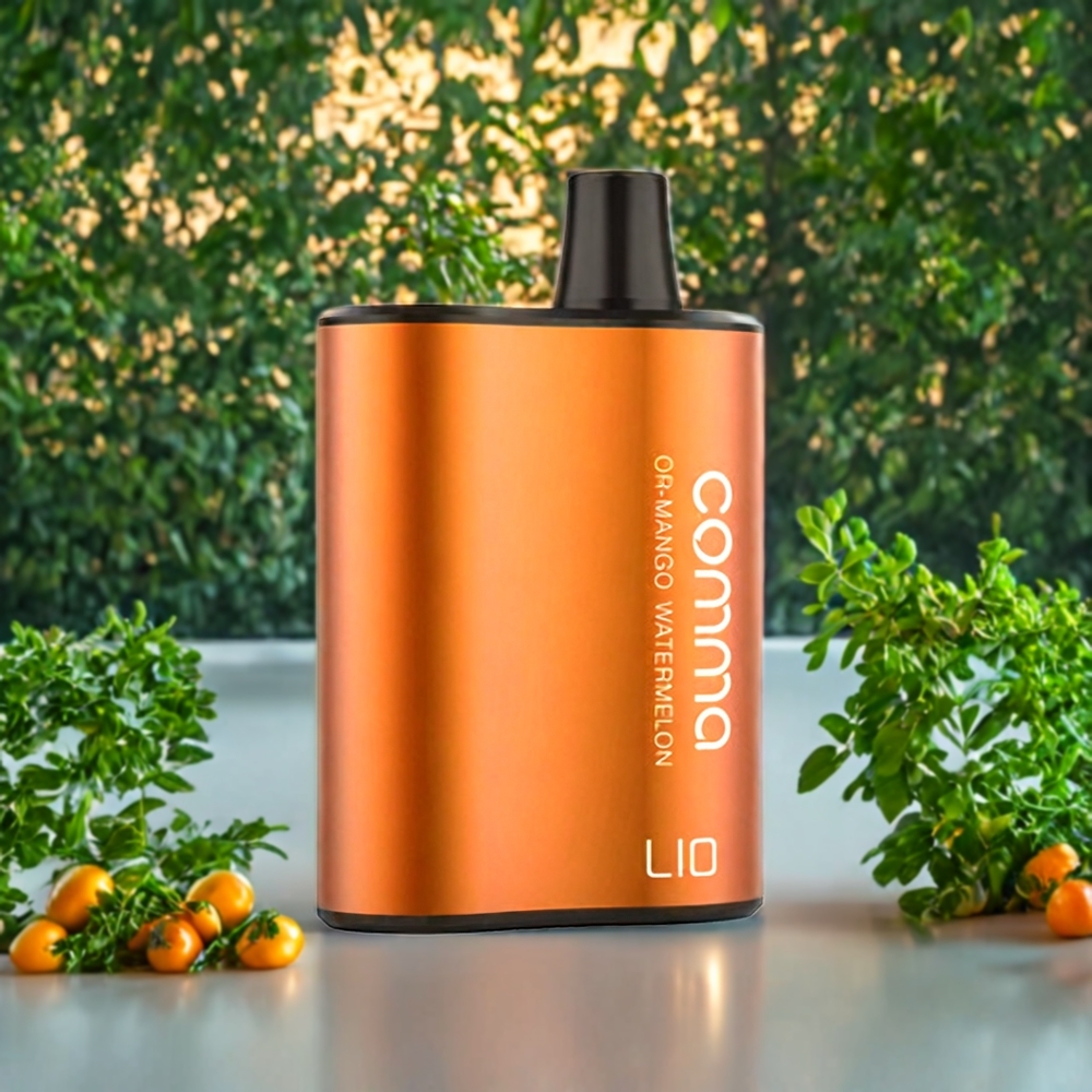 Suomi tukku LIO COMMA 5000 Puffs Disposable Vape 900mAh Type-C Mango-Watermelon (Mangomeloni)