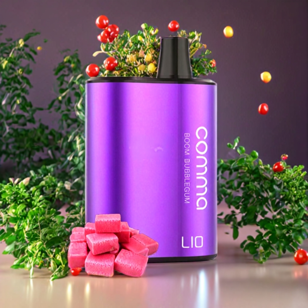 Suomi tukku LIO COMMA 5000 Puffs Disposable Vape Boom Bubblegum 15ml 900mAh Type-C