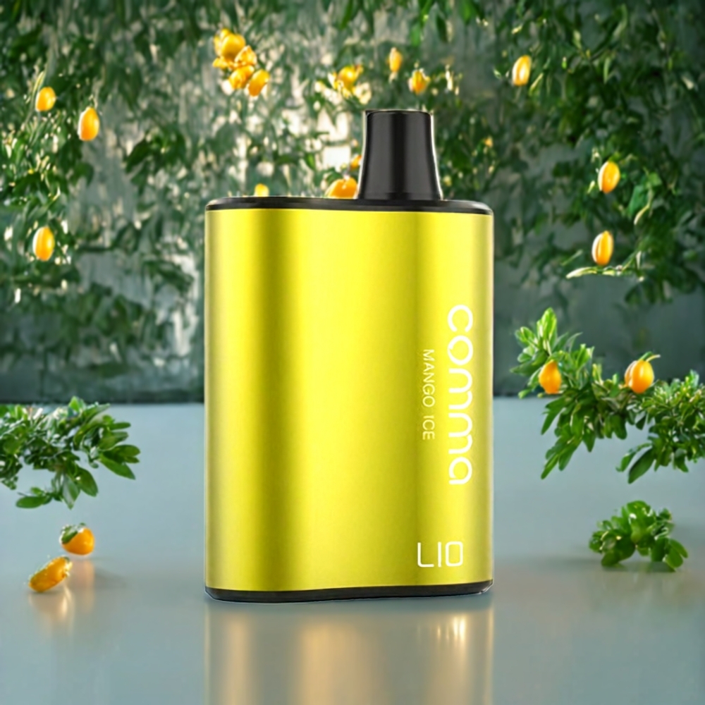 Suomi tukku LIO COMMA 5000 Puffs Disposable Vape Mango-Jää 900mAh Type-C 15ml