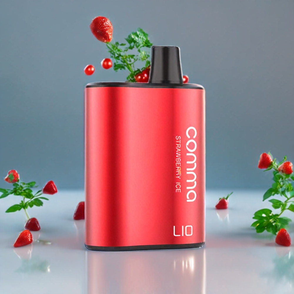 Suomi tukku LIO COMMA 5000 Puffs Disposable Vape Mansikkajää 900mAh 15ml Type-C