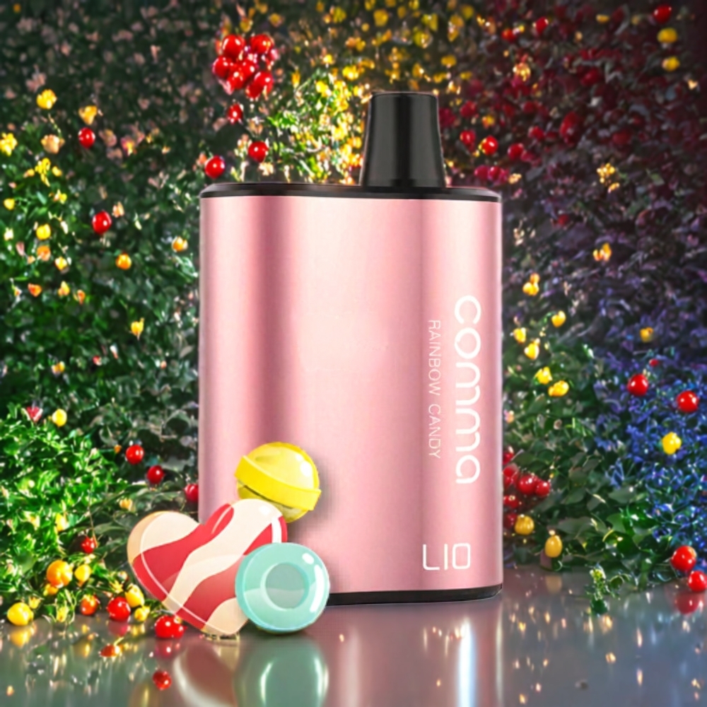 Suomi tukku LIO COMMA 5000 Puffs Disposable Vape Rainbow Karkki – 900mAh, Type-C, 15 ml
