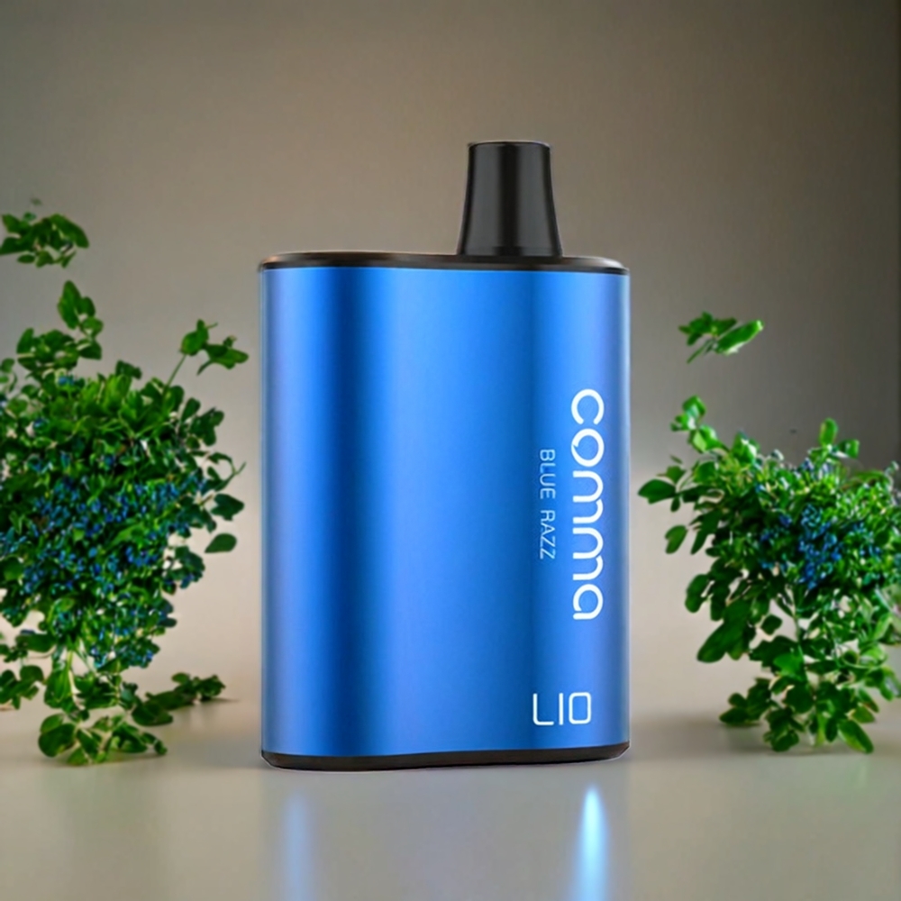 Suomi tukku LIO COMMA 5000 Puffs Disposable Vape Sininen Vadelma – 900mAh, 15ml, Type-C