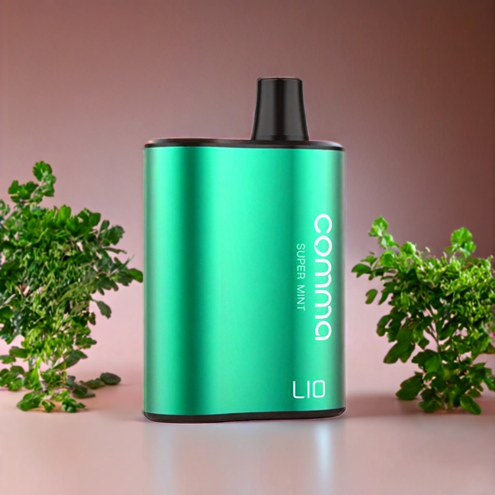 Suomi tukku LIO COMMA 5000 Puffs Disposable Vape Super Mint – 900mAh, 15 ml, Type-C