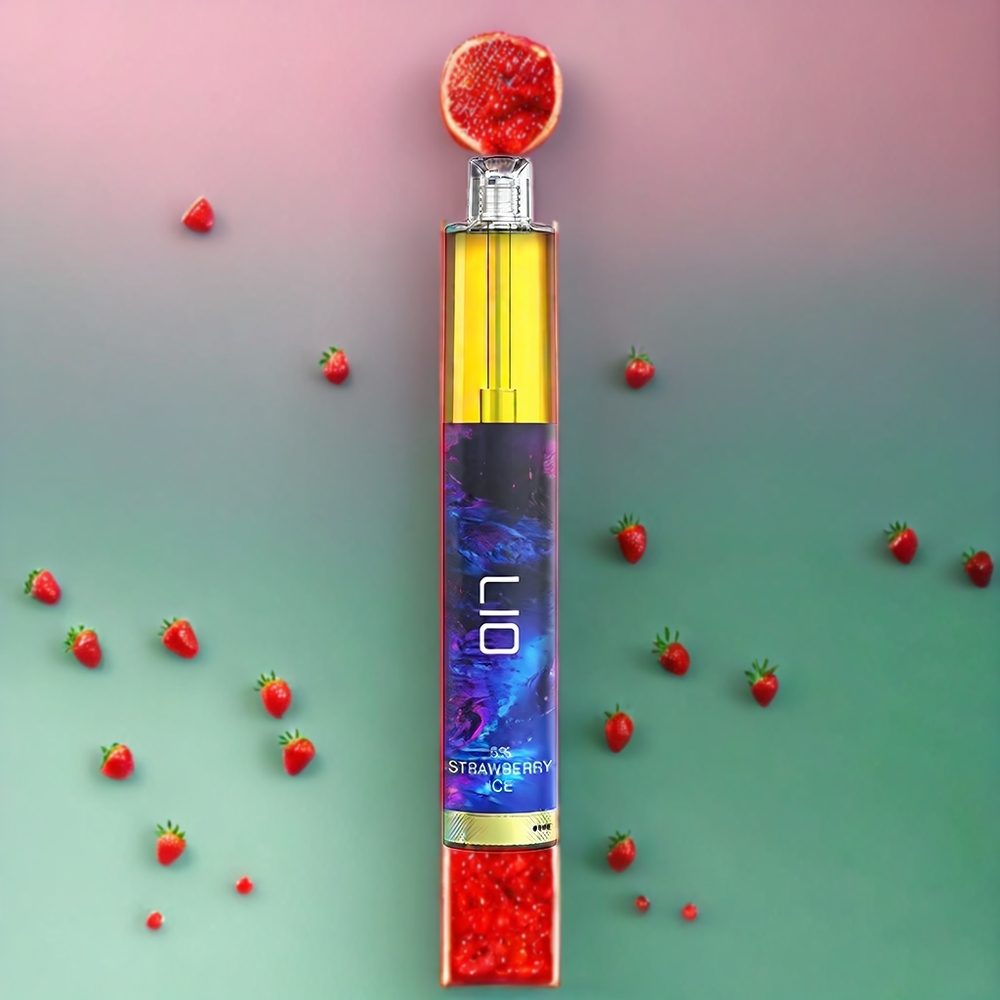 Suomi tukku LIO Max Mesh 3000 Puffs Disposable Vape Mansikkajää (Strawberry Ice) – 10 mL, 1000mAh, 0.60 Ohm