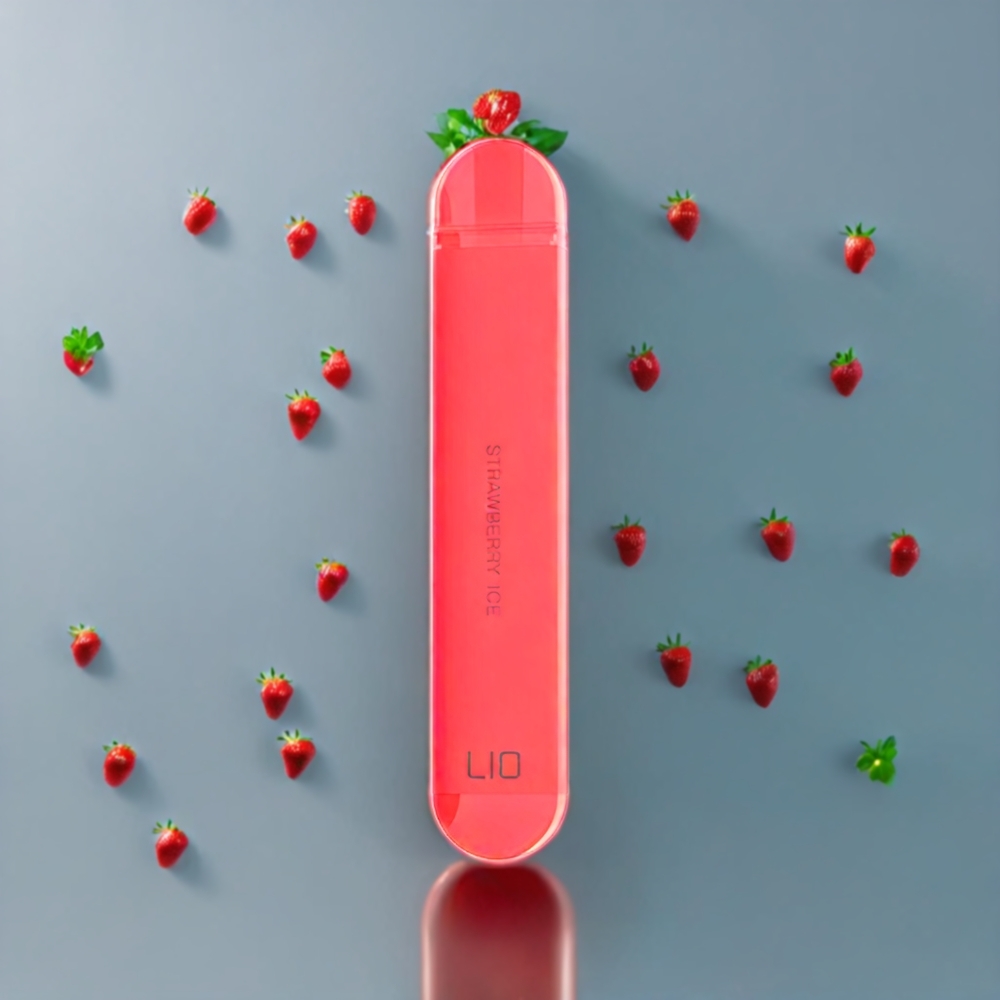 Suomi tukku LIO NANO X 600 Puffs Disposable Vape Mansikkajää – 500mAh Akku, 2ML Nestemäärä, 20mg Nikotiinia