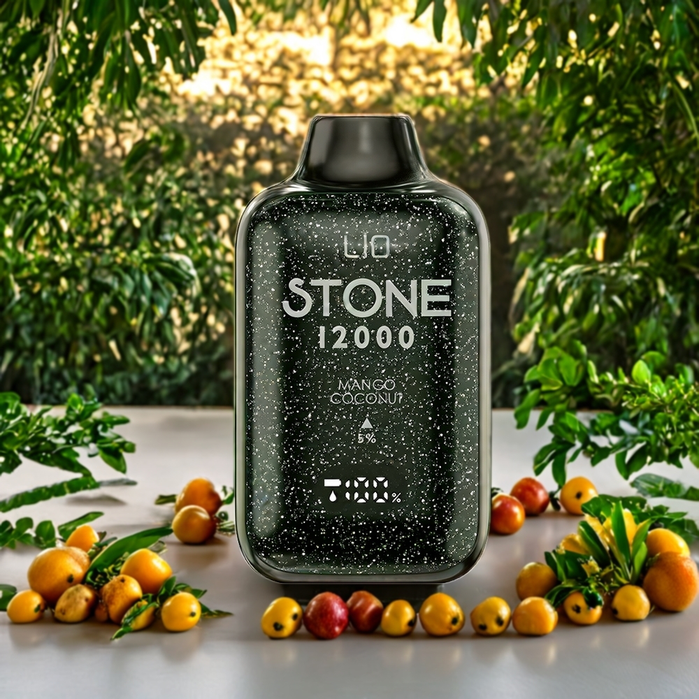 Suomi tukku LIO Stone 12000 Puffs Disposable Vape Mango-Kookos (18ML, 550mAh, Type-C)