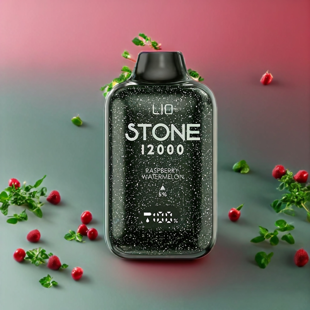 Suomi tukku LIO Stone 12000 Puffs Disposable Vape Vadelma-Arbuusi 18ML 550mAh Type-C
