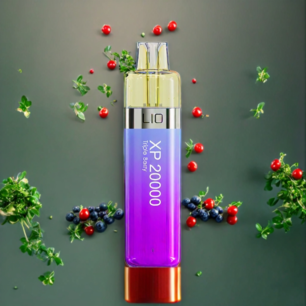 Suomi tukku LIO XP 20000 Puffs Disposable Vape Triple Berry (12ML, 50mg, 900 mAh, TYPE-C)