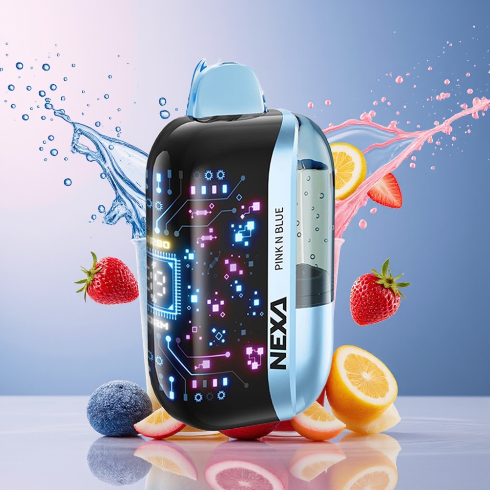 NEXA Ultra 50K Suomi Tukku 20ml/800mAh 5% Nikotiinia 0.9ohm Dual Mesh - Vaaleanpunainen ja Sininen