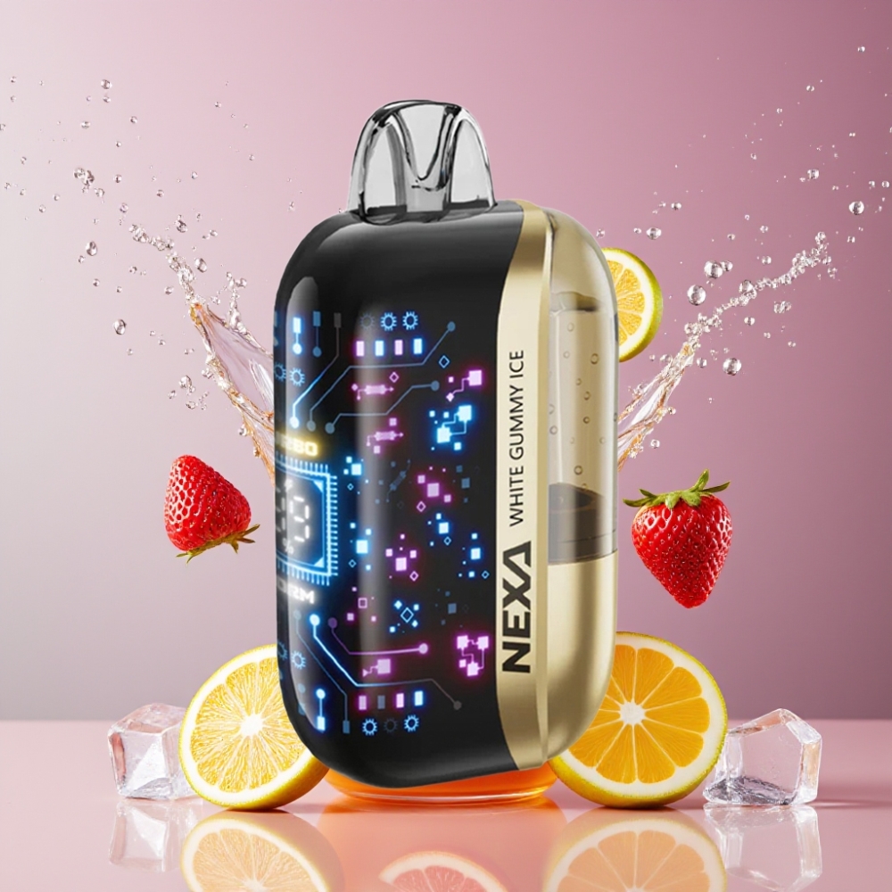 Suomi Tukku NEXA Ultra 50K Disposable Vape Valkoinen Kumi-Jää 20ml 800mAh 5% Nikotiinia