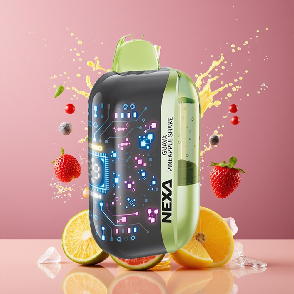 Suomi tukku NEXA Ultra 50K Disposable Vape Guava-Ananas Shake 20ml/800mAh/5% Nikotiinia