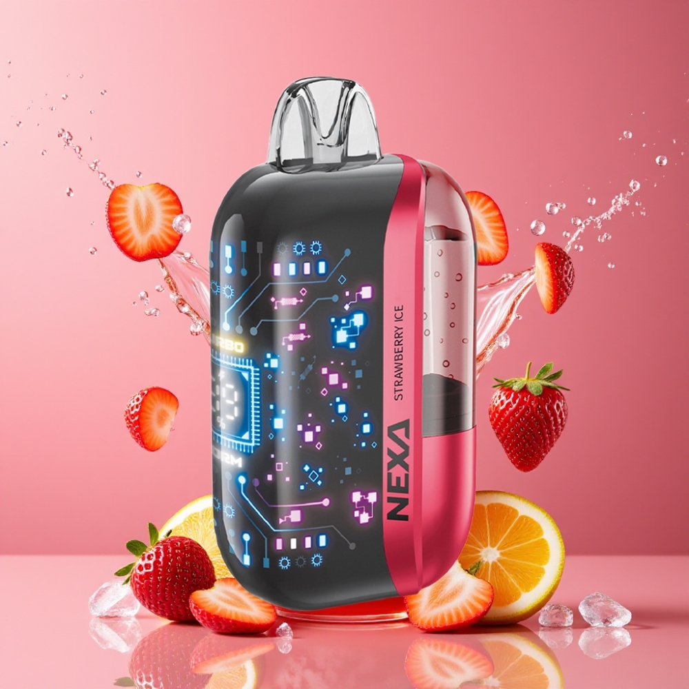 Suomi tukku NEXA Ultra 50K Disposable Vape Mansikkajää 20ml 800mAh 50000 Puffs 5% Nikotiinia