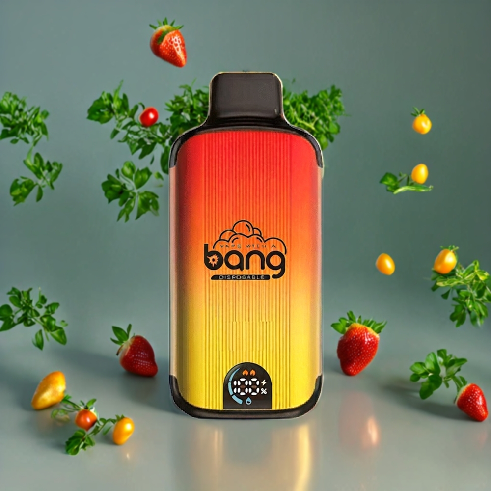 Suomi tukku Bang 20000 Puffs Disposable Vape Mansikka-Mango 13400 Battery Type-C Charging Dual Mesh Coil Smart Screen 0%-5% Nikotiinia