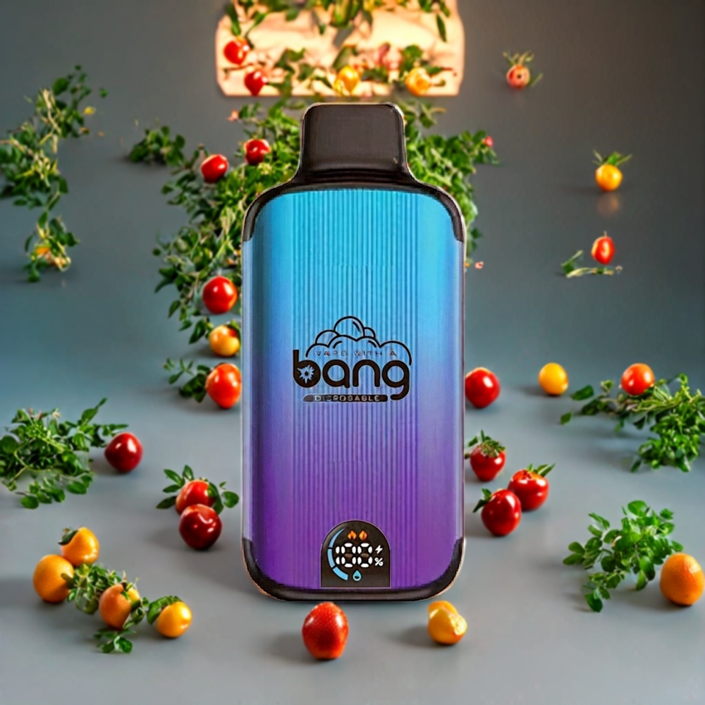 Suomi tukku Bang 20000 Puffs Disposable Vape Mixed Fruits – 13400mAh Akku, Type-C Lataus, Dual Mesh, Älykäs Näyttö, 0-5% Nikotiinia