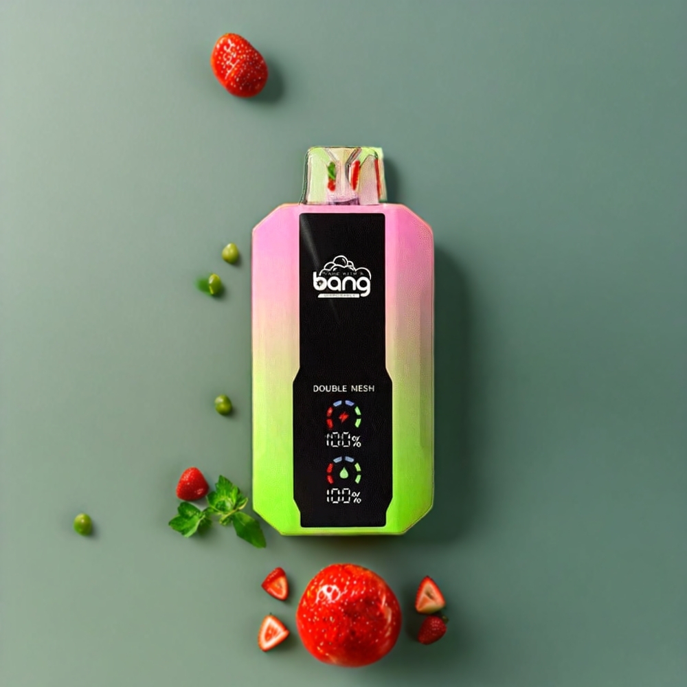 Suomi tukku Bang 25000 Puffs Disposable Vape Mansikka-Kiivi 30ml 650mAh Type-C