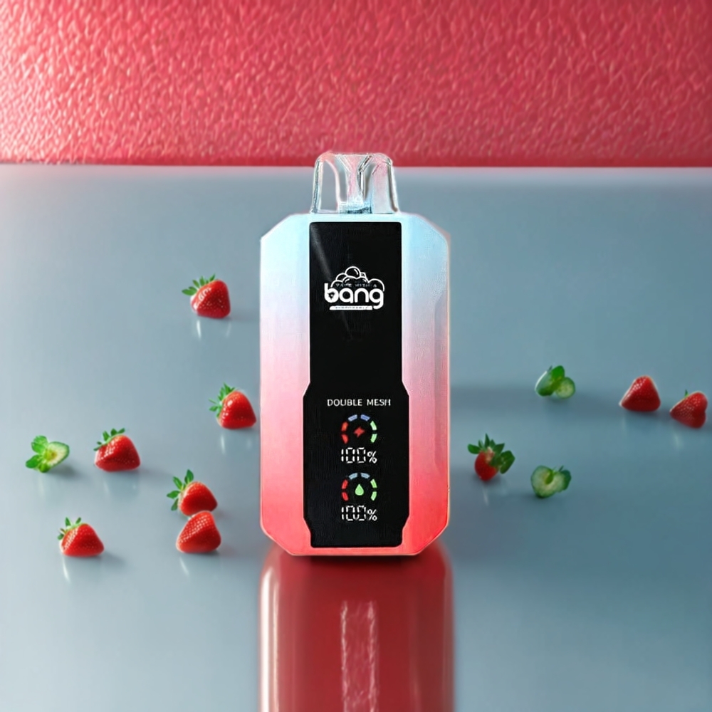 Suomi tukku Bang 25000 Puffs Disposable Vape Mansikkajää (650mAh, 30ml, Type-C)