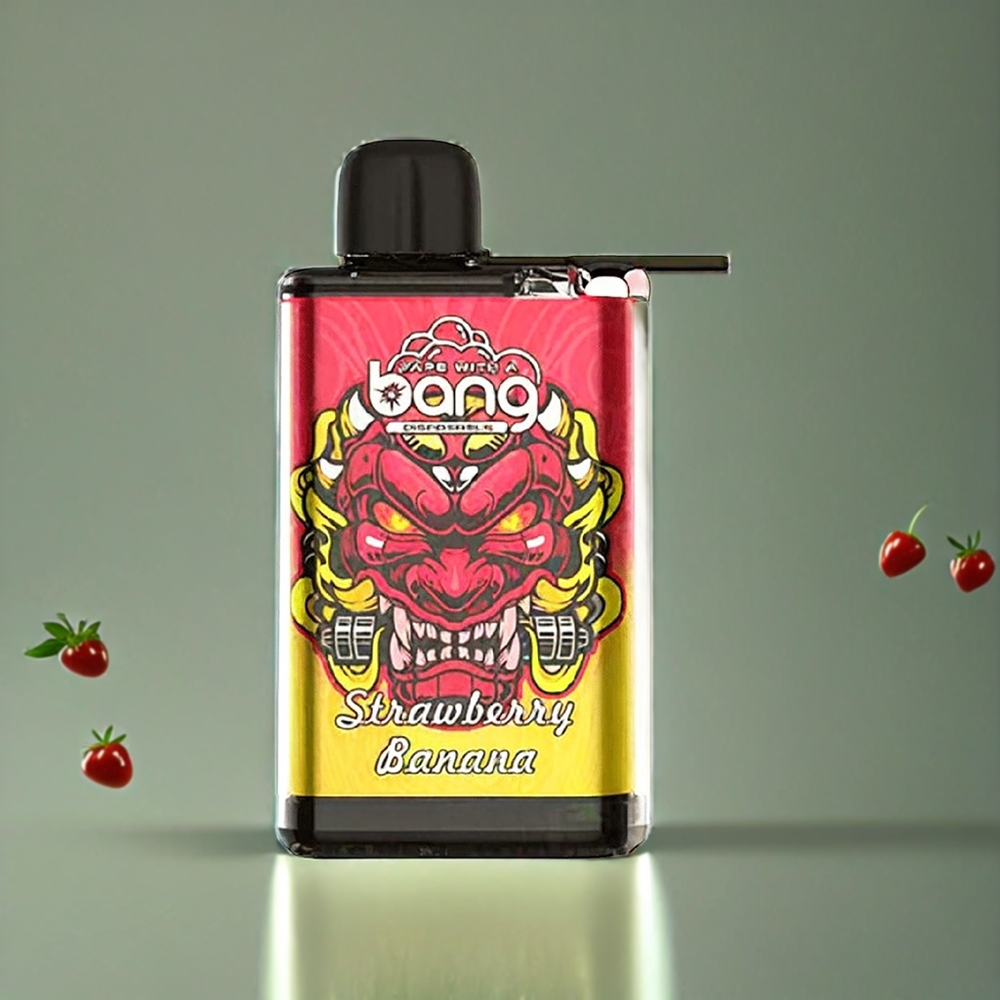 Suomi tukku Bang 28000 Puffs Disposable Vape Mansikka-Banaani 30ml 5% Nicotine 650mAh