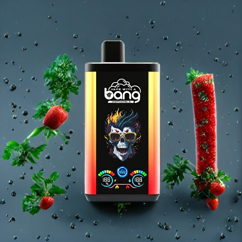 Suomi tukku Bang 30K Pro 30000 Puffs 36ml 550mAh Disposable Vape Musta Lohikäärme Jää & Mansikka-Banaani Dual-Flavor System